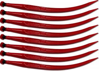 8x ZĄB ŁADOWACZA WYGIĘTY 680 mm CHWYTAKA KROKODYLA TURA WIDŁY