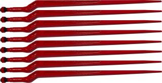 8x ZĄB ŁADOWACZA WYGIĘTY 880 mm CHWYTAKA KROKODYLA TURA WIDŁY