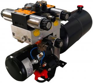 AGREGAT HYDRAULICZNY 24V 2,0kW 2,0cm3 8L SEKCJA PŁYWAJĄCA