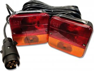 LAMPY ŚWIATŁA 9,5m + 2,5m 7 PIN LAWETY PRZYCZEP