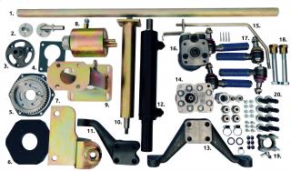 MOCNY Zestaw hydrauliczny wspomagania C-330 oś płaska WSPOMAGANIE C330