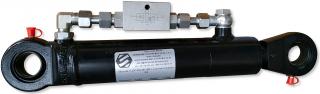 Siłownik CJ2F 50x28 160 z zaworem blokada 3/8''