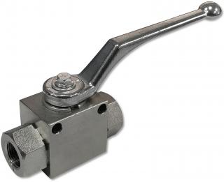 ZAWÓR HYDRAULICZNY RĘCZNY KULOWY 2 DROGOWY 1/2 70L