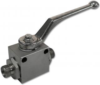 ZAWÓR HYDRAULICZNY RĘCZNY KULOWY 2 DROGOWY M16x1,5 20L
