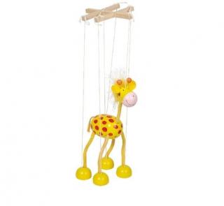 Goki drewniana marionetka żyrafa