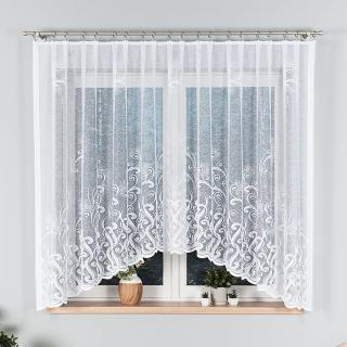 Firanka gotowa żakardowa Wanda 160x300 cm kolor biały
