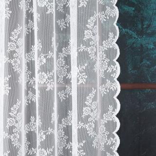 Firanka żakardowa 090375 wysokość 250 cm kolor biały