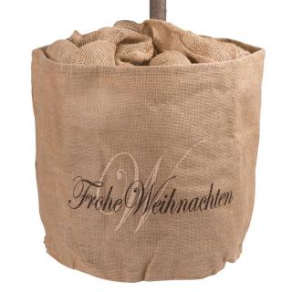 Donica z juty Frohe Weihnachten, W:35 x Ś:38cm
