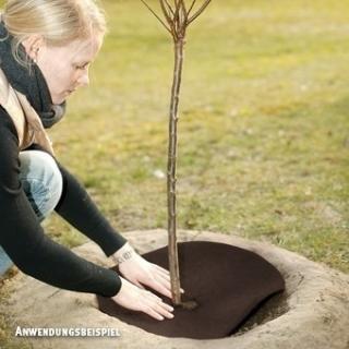 Dysk 25 cm z włókien kokosowych, kolor brązowy.