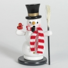 Figurka do kadzidełka - Balwan z fajką , W:15 cm
