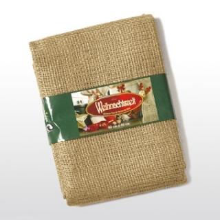 Jutowy worek na prezenty, W:18 x S:10 cm, naturalny/złoty,w zestawie po 2 sztuki