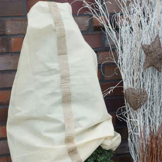 Kaptur z włókniny, W:110 x Sz:110 cm, beżowy/kawa