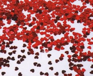 Konfetti Serduszko, czerwone 0,5 cm, 10 gram