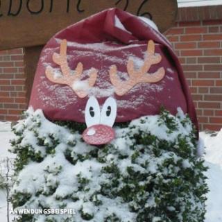 Naklejki piankowe, Renifer Rudolf, średnica 30 cm