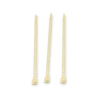 Opaski mocujące z PE po 25 szt., pastelowe żółte 17 cm