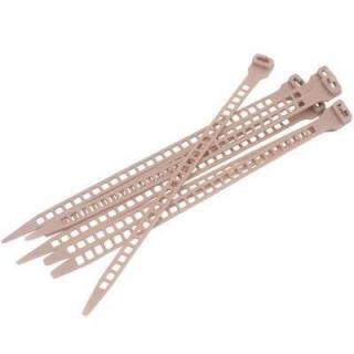 Opaski mocujące z PE po 25 szt., teak 17 cm