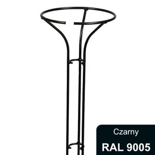 Podpora do róż, roślin na pniu 120 cm, czarny