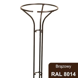 Podpora do róż, roślin na pniu 165 cm, brązowy