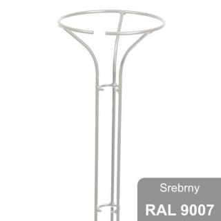 Podpora do róż, roślin na pniu 165 cm, srebrny