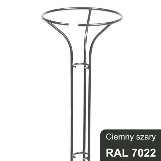 Podpora do róż, roślin na pniu 165 cm, szara