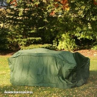 Pokrowiec na stół prostokątny z krzesłami, zielony, D:245, S:120 x wys: 80 cm