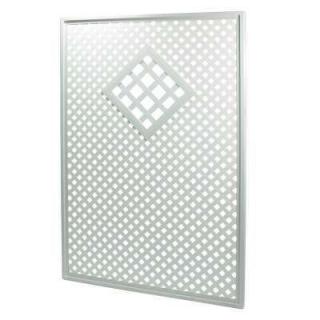 Ścianka z tworzywa szt., Coventry Diamant, romb, S:125 x W:185 cm, biała
