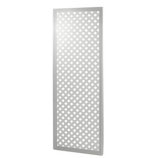 Ścianka z tworzywa szt., Coventry Diamant, S:125 x W:185 cm, biała