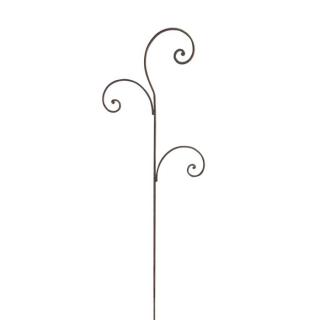 Tyczka ogrodnicza, metalowa - Ornament 3- 120 cm, kolor szary-antyk