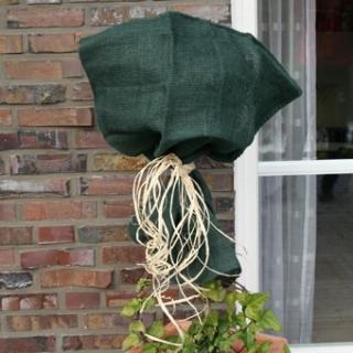 Worek jutowy, zielony W:110 x S:60 cm, fi ok. 38 cm