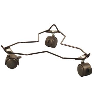 Wózek do roślin, duży 38 cm, do 60 kg, czarny