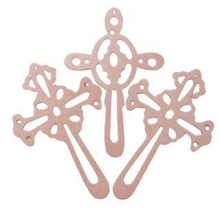Zawieszka drewniana -Krzyż 10,5 cm
