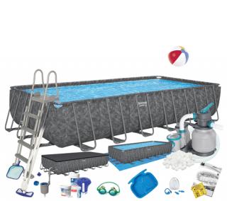 Basen całoroczny stelażowy 732 x 366 x 132 cm BESTWAY nr kat 561KG - 20 w 1