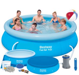 Basen rozporowy 305 x 76 cm BESTWAY Full zestaw nr kat 57270 - 10 w 1