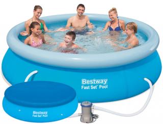 Basen rozporowy 305 x 76 cm BESTWAY z pompą i pokrywą nr kat 57270 - 4 w 1