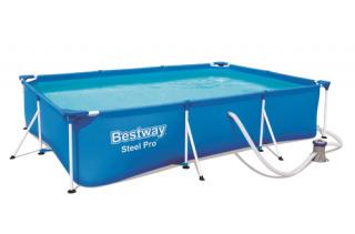 Basen stelażowy 300 x 201 x 66 cm BESTWAY nr kat 56411 - 3 w 1