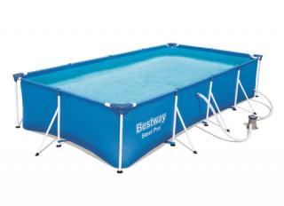 Basen stelażowy 400 x 211 x 81 cm BESTWAY nr kat 56424 - 3 w 1