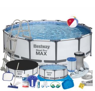 Basen stelażowy 427 x 107 cm BESTWAY nr kat 56950 - 18 w 1