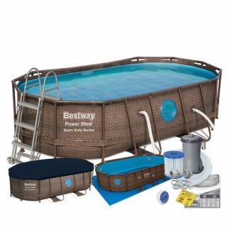 Basen stelażowy 427 x 250 x 100 cm BESTWAY nr kat 56714 - 8w1