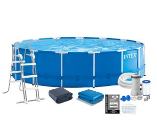 Basen stelażowy 457 x 122 cm INTEX nr kat 28242 - 8w1