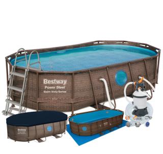 Basen stelażowy 488 x 305 x 107 cm BESTWAY nr kat. 56946 - 9w1