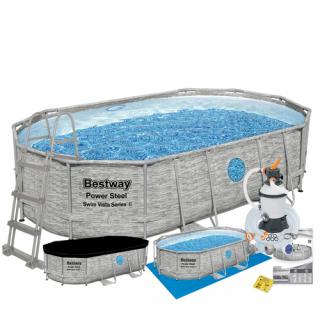 Basen stelażowy 488 x 305 x 107 cm BESTWAY nr kat. 56946K - 9w1