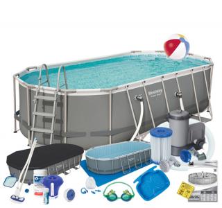 Basen stelażowy 549 x 274 x 122 cm BESTWAY nr kat 56710 - 19w1