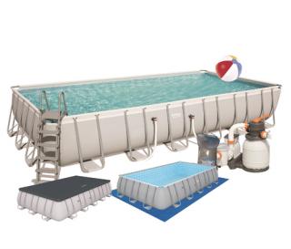 Basen stelażowy 732 x 366 x 132 cm BESTWAY nr kat 56475 - 9 w 1