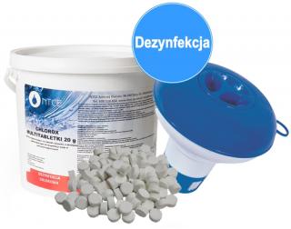 NTCE Chlorox Multitabletki 20 g - opakowanie 0,5 kg + dozownik