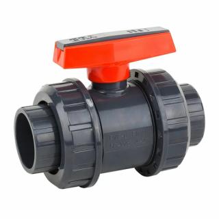 Zawór kulowy PVC-U - 2 x mufa do klejenia