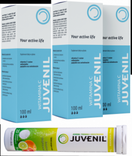 Juvenil®  plus witamina C suplement diety w płynie 100 ml - 3 butelki plus gratis