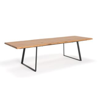 Stół drewniany Delta z dostawkami - Buk, 200x80 cm, Jedna dostawka 50 cm,