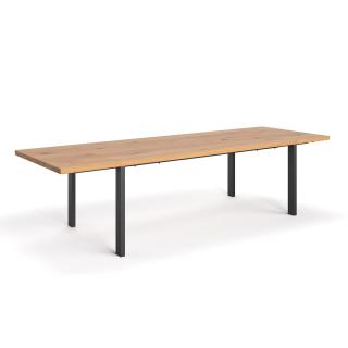 Stół z litego drewna Ramme z dostawkami - Jesion, 180x80 cm, Jedna dostawka 60 cm,