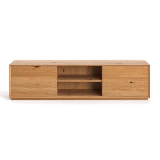 Szafka RTV Pavo z litego drewna - Jesion, 200 cm,
