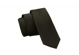 Czarny krawat KRZYSZTOF  5cm  KKRZ1K